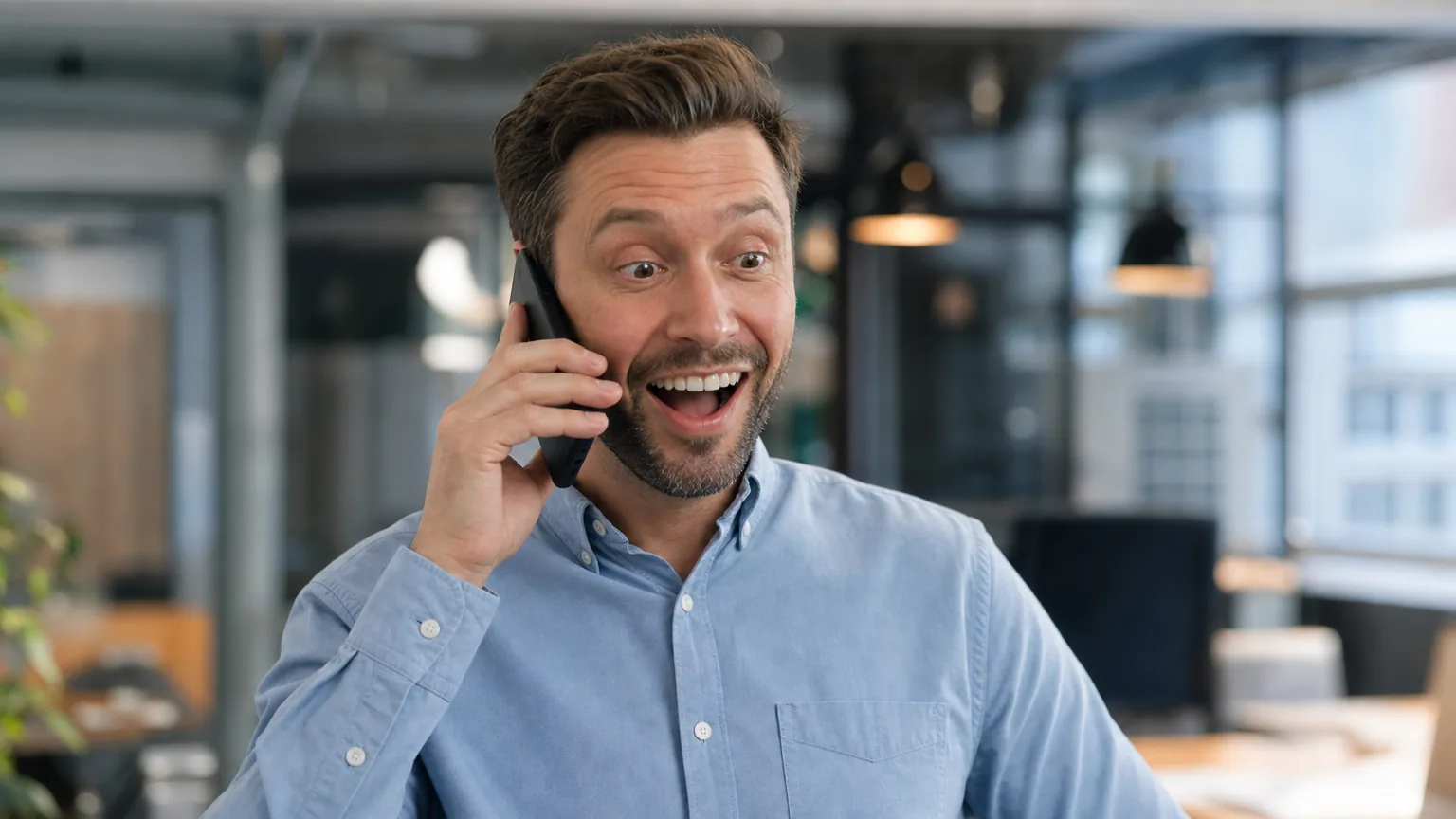 Verraste klant aan de telefoon met een AI voice agent